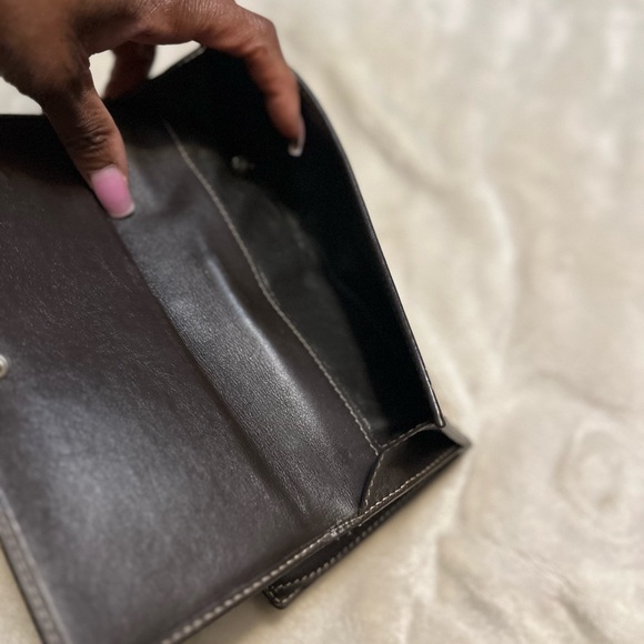 Authentic Gucci monogram canvas long tri-fold wallet - Picture 5 of 9